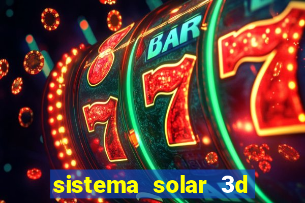 sistema solar 3d em movimento